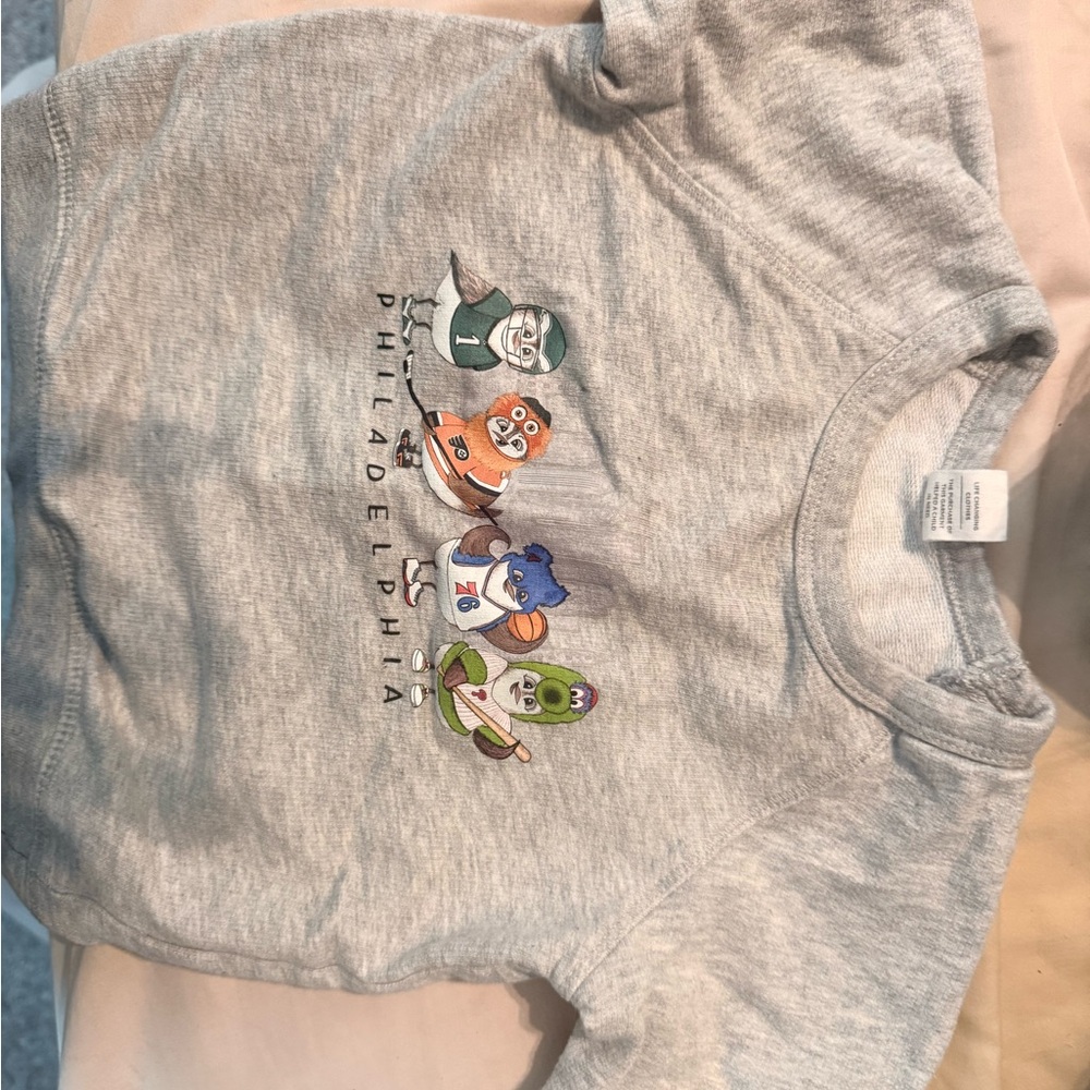 Philadelphia Kids Gray Graphic Crew neck